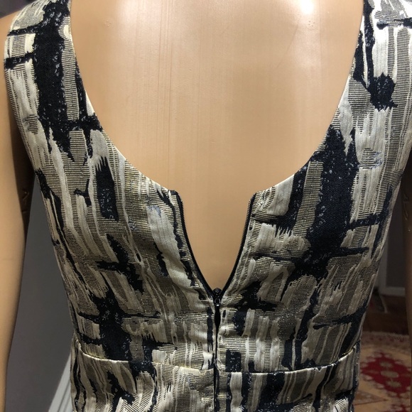 Penelope Tree Girls Gold/Black Sleeveless Dress - Picture 4 of 4